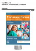 Test Bank for Professional Nursing: Concepts & Challenges, 9th Edition by Black, 9780323551137, Covering Chapters 1-16 | Includes Rationales