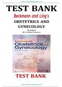 Test Bank For Beckmann and Ling's Obstetrics and Gynecology 8th Edition By Robert Casanova, Chapter 1-50: ISBN- ISBN-, A+ guide.