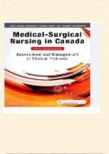 FULL TEST BANK For Medical-Surgical Nursing In Canada 4th Edition By Sharon L. Lewis; Margaret Mclean Heitkemper; Linda Bucher 9781771720489 Chapter 1-72 Complete Guide Latest Update Graded A+