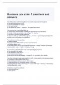 Business Law exam 1 questions and answers