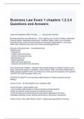 Business Law Exam 1 chapters 1,2,3,4 Questions and Answers