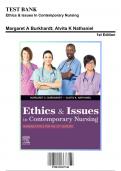 Test Bank for Ethics and Issues In Contemporary Nursing, 1st Edition (Burkhardt, 2020), Chapter 1-20 | All Chapters | 9780323697330