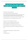 API 653 Exam prep Closed book  ONLY (API 653) Exam with Complete  Solutions