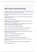 IBEC Study Guide Electrology Questions and Answers