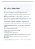 IBEC State Board Exam with 100% correct Answers