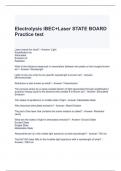 Electrolysis IBEC+Laser STATE BOARD Practice test-solved