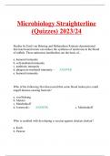 Microbiology Straighterline (Quizzes) 2023/24