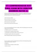 ATI COMPREHENSIVE EXIT FINAL EXAM WITH VERIFIED ANSWERS RATED A