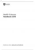 Health Sciences Handbook 2018