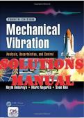  Mechanical Vibration: Analysis, Uncertainties, and Control, 4th Edition by Haym, Mark, Seon  SOLUTIONS MANUAL