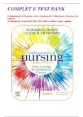 COMPLET E TEST BANK    Fundamentals of Nursing: Active Learning for Collaborative Practice 3rd Edition by Barbara L Yoost MSN RN CNE ANEF (Author) Latest update.  