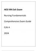 HESI RN Exit Exam (NCLEX Prep) Nursing Fundamentals Comprehensive Exam Guide 