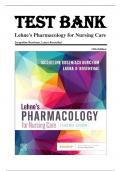 Lehne's Pharmacology for Nursing Care, 11th Edition Test Bank by Jacqueline Burchum, Laura Rosenthal Chapter 1-112|Complete Guide A+