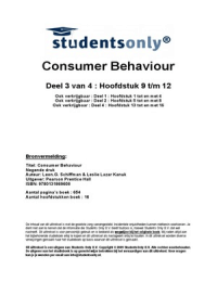 Consumer behavior H9-12