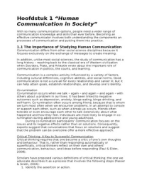 Human Communication in Society Chapter 1