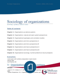 sociology of organizations