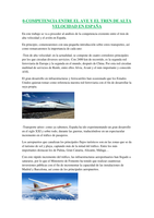 Competencia entre el avión y el AVE en España