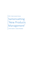 New Products Management H1-H19