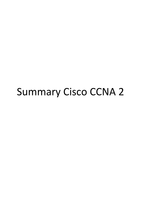 Summary Cisco CCNA 2