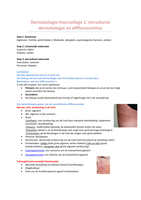 Huidtherapie jaar 1 Blok A Samenvatting Dermatologie hoorcolleges (C-Derm)