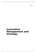 Innovation Management and Strategy