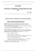 LEUSL2010 Political Theories and Regimes of the EU