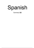 Spanish| Español Summary Quarter 2 Year 1 IBMS Avans Hogeschool