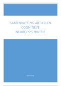 Cognitieve Neuropsychiatrie samenvatting van alle artikelen