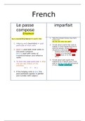 French (Passe compose and imparfait)