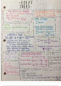 Calculus AB Cheat Sheet (Side 1)
