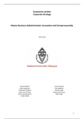 Master Business Administration: Innovation & Entrepreneurship period 1 (1 V) 18/19
