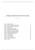 Samenvatting Organization Sciences 2018