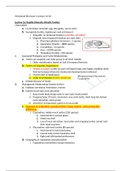 Vertebrate Biology Exam 3 Study Guide 