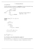 17. Polynomial Division Review Sheet