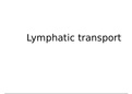 Lymphatic Transport 