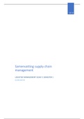 Samenvatting Supply Chain Management (SCM)