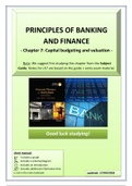 FN1024 Summary of Chapter 7 - Capital budgeting and valuation