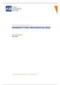 Samenvatting Mediasociologie 18/19