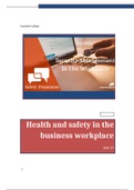 Explain the legal requirements and regulations for ensuring the health, safety and security of those employed in business