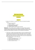 NR 503 Final Exam - Student Consult Questions and Answers with Rationale