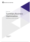 Bundel Summary Business Optimization + Gratis 54 oefenvragen