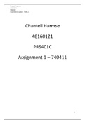 PRS401C Assignment 2 Marked