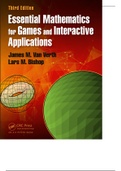 Essential Mathematics for Games and Interactive Applications (3rd edition)