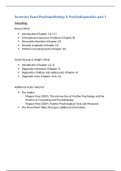 Summary exam 1 Psychopathology & Psychodiagnostics from the course Mental Health