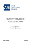 Samenvatting neuropsychologie en neurodiagnostiek