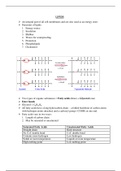Unit 1.3 Lipids, Edexcel AS and A Level notes