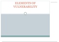 Elements of Vulnerability PowerPoint