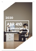 ABR 410 Summaries for CBT 1 (2020)
