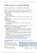 KT2601 Nier- en longfysiologie 