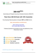  Cisco 300-435 Practice Test, 300-435 Exam Dumps 2020 Update